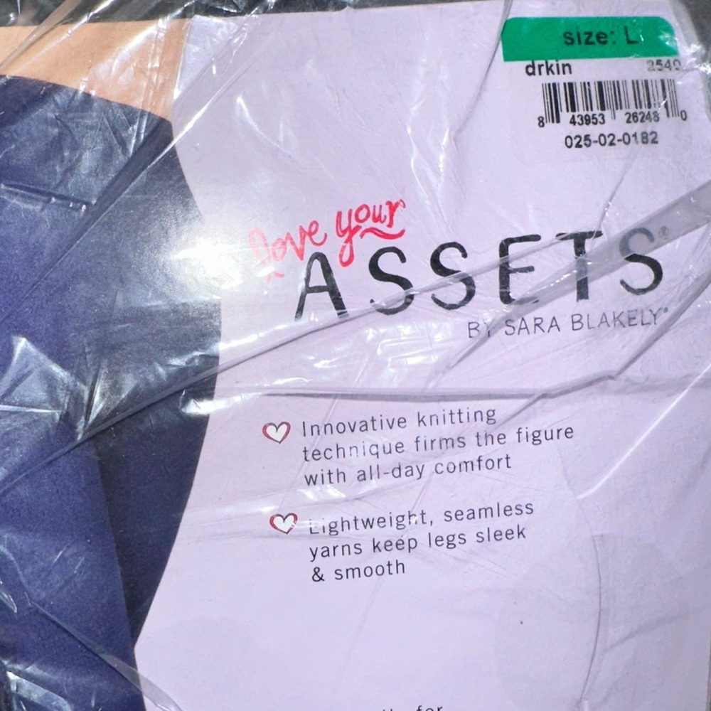 Love Your Assets by‎ Sara Blakely Seamless Leggings Denim Wash Style 2540 Large